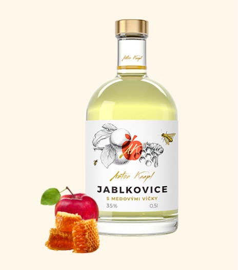 Anton Kaapl JABLKOVICE S MEDOVÝMI VÍČKY 35% 0,5l