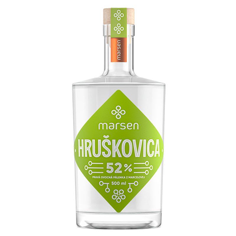 Marsen Hruškovica TRADITIONAL 52% 0,5l (holá lahev)
