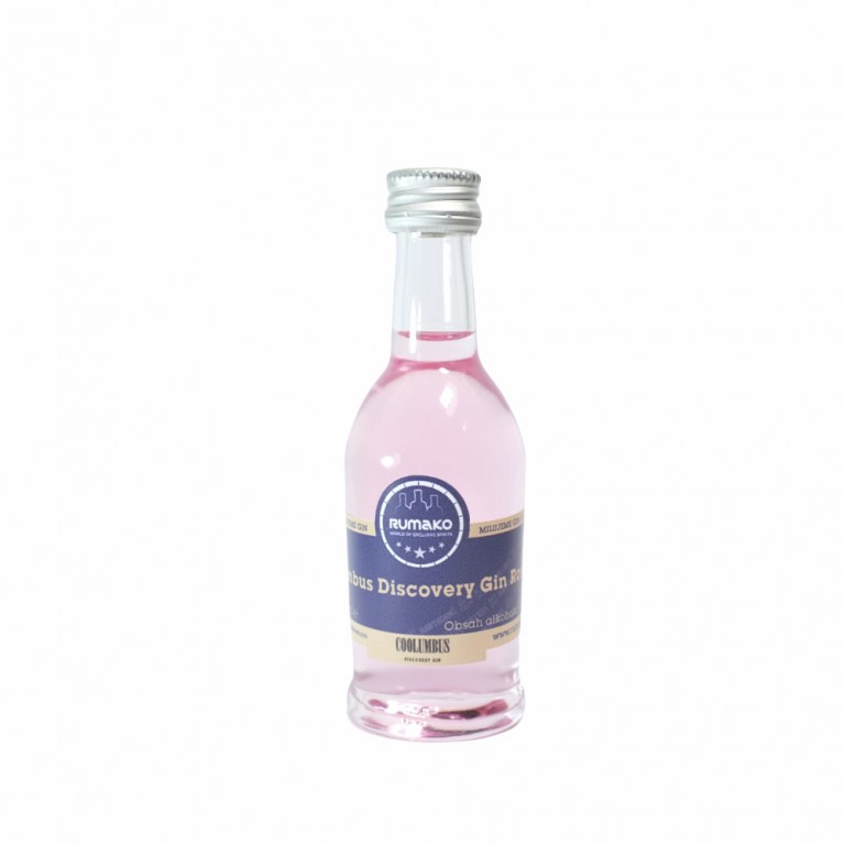 Degustační vzorek - Gin Coolumbus Discovery Pink 40% 0,04 l (holá láhev)