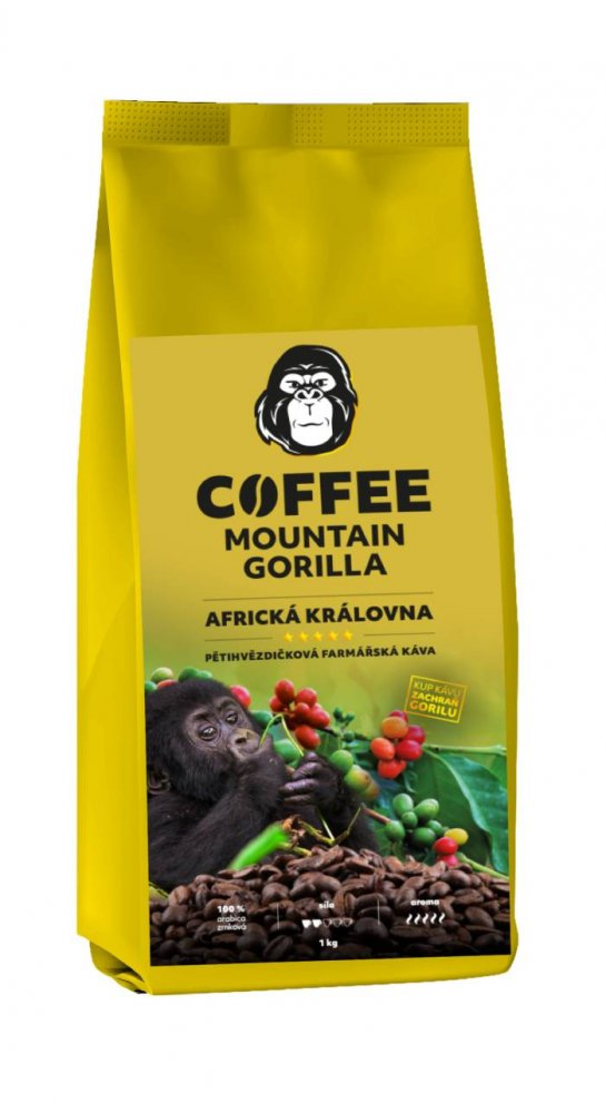 Zrnková Káva 100% arabica Mount Elgon - Africká královna 1kg