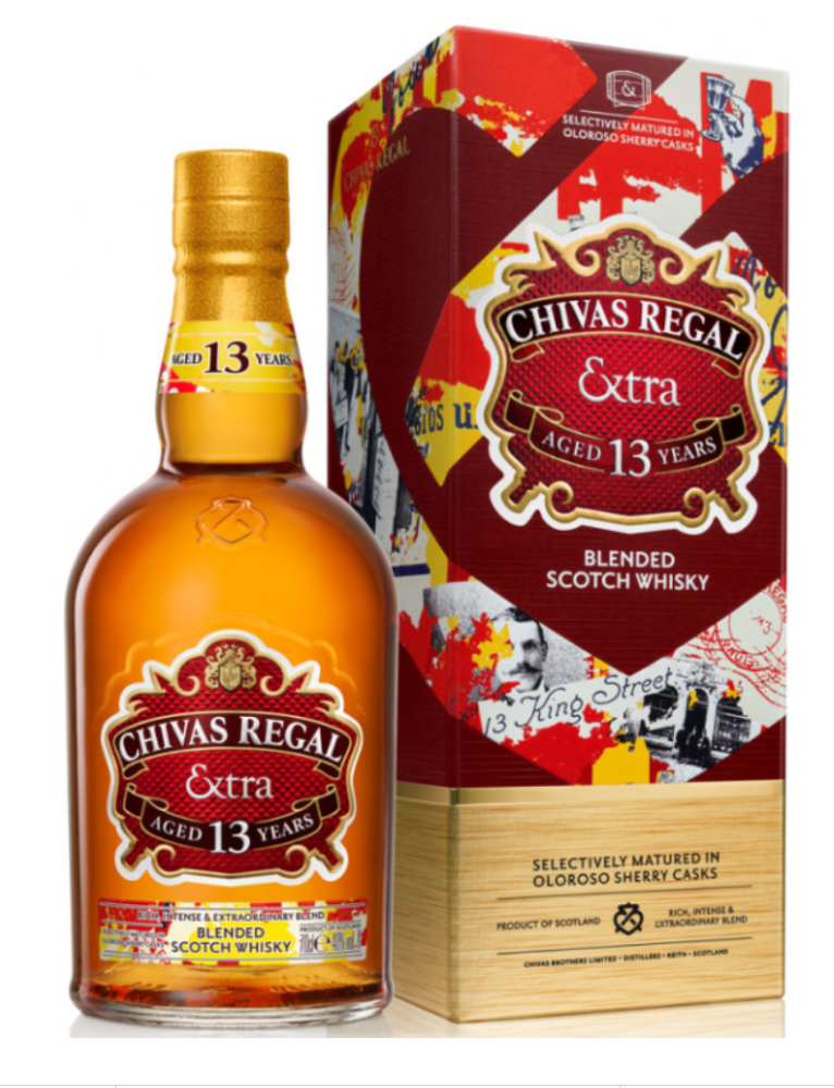 Chivas Regal Extra Sherry Cask 13y 40% 1 l (holá láhev)