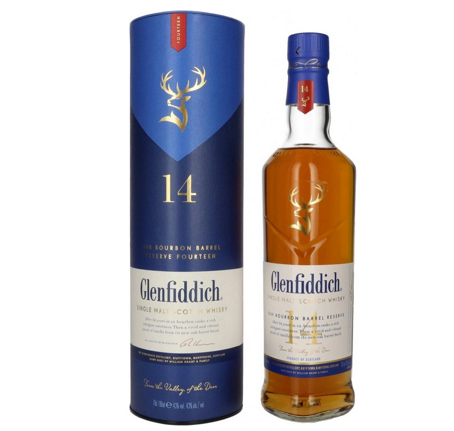 Glenfiddich 14y Bourbon Barrel Reserve 43% 0,7 l (karton)