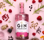 Gin Marsen Pink 38% 0,7l v dřevěném boxu se skleničkami