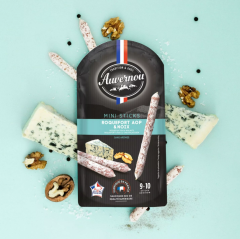 Auvernou Miniklobásky Roqueforte s vlašským ořechem 100g