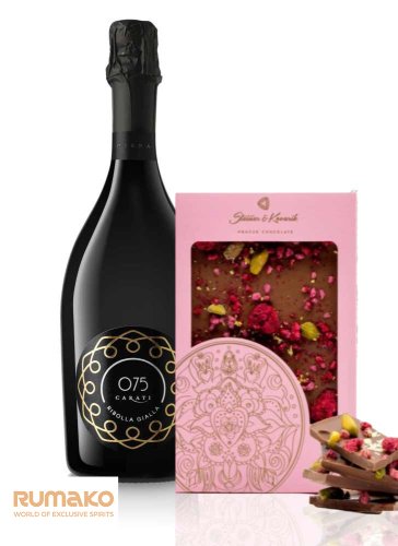 075 Carati Ribolla Gialla Brut 12% 0,75l + mandala lásky jako DÁREK