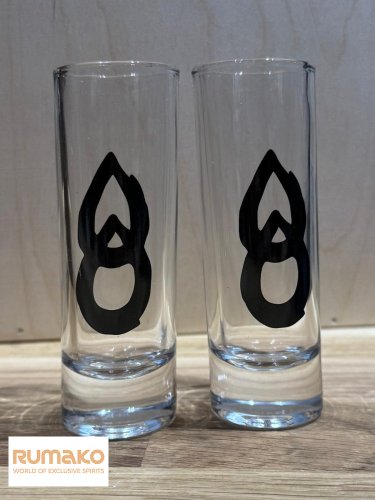 2x Sklenička s logem Black Tears