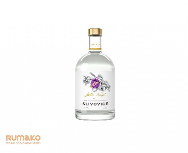 Anton Kaapl SLIVOVICE 47% 0,5l luxusní box + 2 skleničky