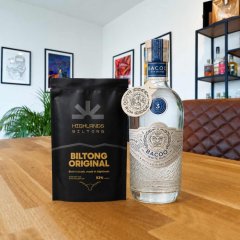 Bacoo White Rum 3 43% 0,7l + Biltong Original jako DÁREK