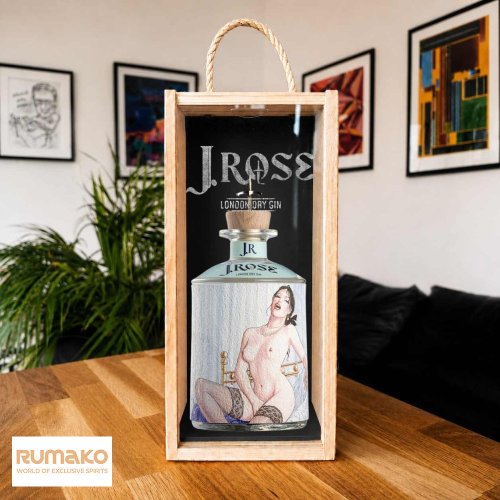 J.Rose London Dry Artisan Gin JR06 43% 0,7l v luxusnín dřevěném boxu