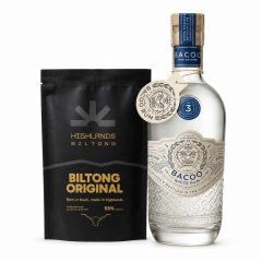 Bacoo White Rum 3 43% 0,7l + Biltong Original jako DÁREK
