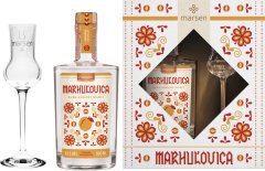 Marsen Marhulovica TRADITIONAL 42% 0,5l v dárkovém balení se skleničkou