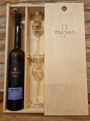 Marsen Exclusiv Slivovica Stanley 42,3% 0,5l v dárkovém dřevěném boxu se 2 skleničkami