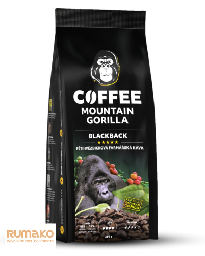 Mountain Gorilla - Blackback 1 kg - zrnková káva arabika a robusta na espreso