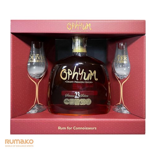 Ophyum 23 Sistema Solera 40% 0,7l v dárkovém boxu se 2 skleničkami