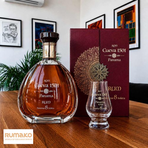 Rum Cueva 1501 Casco Viejo Slásico 8 SC 40% 0,7l  + sklenička jako DÁREK