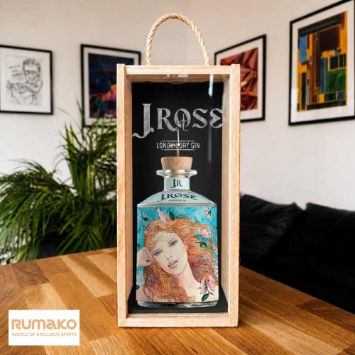 J.Rose London Dry Artisan Gin JR09 43% 0,7l v luxusnín dřevěném boxu