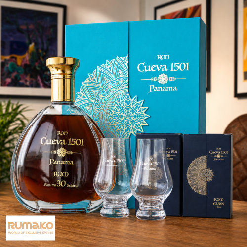 Rum Cueva 1501 30 Sistema Solera  40% 0,7l + 2 skleničky jako DÁREK