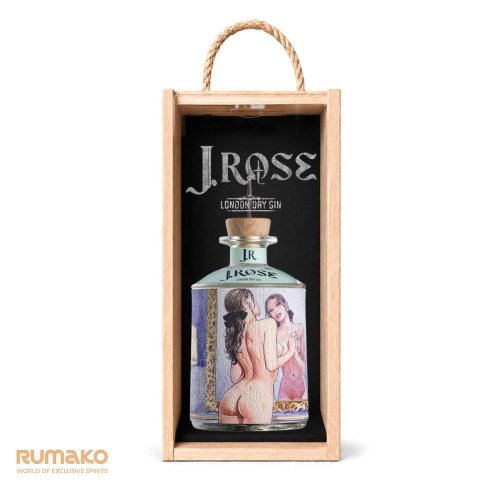 J.Rose London Dry Artisan Gin JR05 43% 0,7l v luxusnín dřevěném boxu