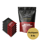 Biltong - Chilli Sticks 40g - 5 ks multipack