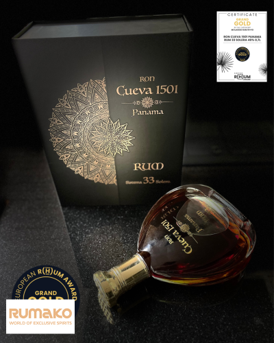 Rum Cueva 1501 33 Sistema Solera  40% 0,7l + 2 skleničky jako DÁREK