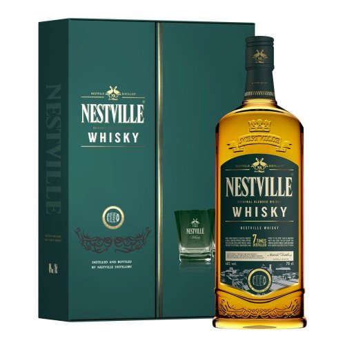 Nestville Whisky Blended 40% 0,7l v dárkovém balení se 2 skleničkami
