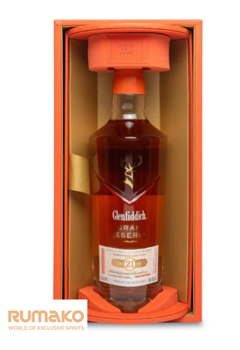 Glenfiddich Single Malt 21 YO Whisky 43,2% 0,7l v luxusní dárkové kazetě