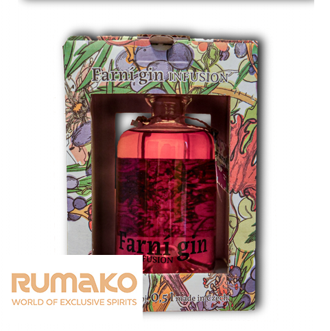 Dárkové balení Farní Gin Infusion 43%, 0,5l