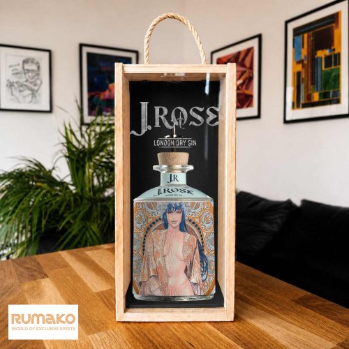 J.Rose London Dry Artisan Gin JR02 43% 0,7l v luxusnín dřevěném boxu