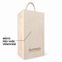 Vlastní text nebo logo na dřevěný dárkový box J.Rose