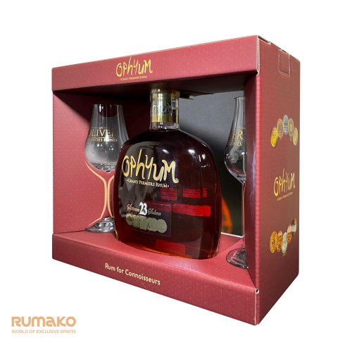 Ophyum 23 Sistema Solera 40% 0,7l v dárkovém boxu se 2 skleničkami