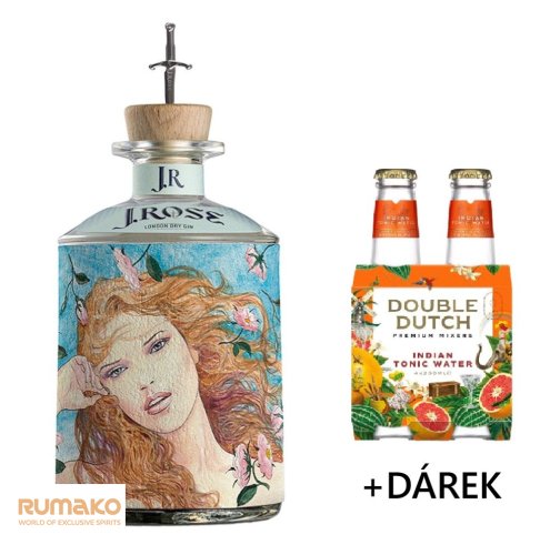 J.Rose London Dry Artisan Gin JR09 43% 0,7l+ 4x tonik jako DÁREK