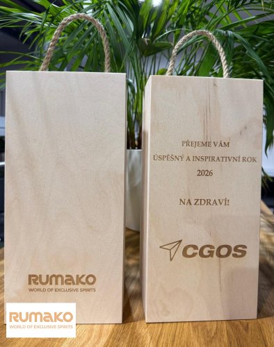 La Progresiva 8 limitada 41% 0,7l v dřevěném boxu + mini LP13 s vlastním textem