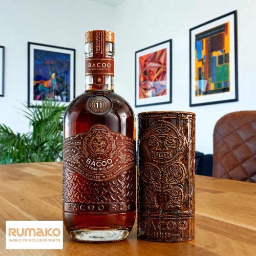 Bacoo 11 YO Rum 40% 0,7l + Tiki pohárek