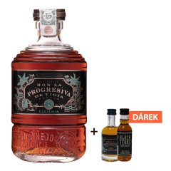 Ron La Progresiva de Vigia Mezcla 8 41% 0,7l Limitada +Miniatury La Progresiva 13 + Black Tears