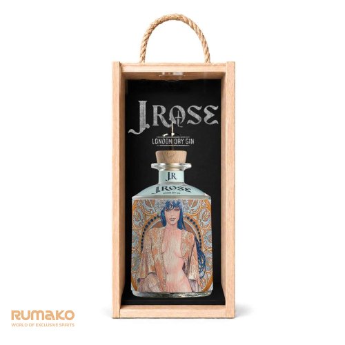 J.Rose London Dry Artisan Gin JR02 43% 0,7l v luxusnín dřevěném boxu