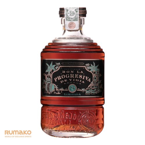 Ron La Progresiva 8 limitada 41% 0,7l v dřevěném boxu + mini LP13