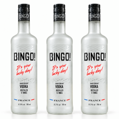 3x Bingo-Soll Vodka 37,5% 0,7l
