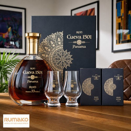 Rum Cueva 1501 33 Sistema Solera  40% 0,7l + 2 skleničky jako DÁREK