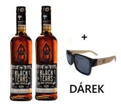 2x Black Tears Spiced Rum 40% 0,7l + brýle jako DÁREK