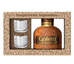 GOLEM Ořechovka 0,5l 30% v dárkovém boxu se skleničkami