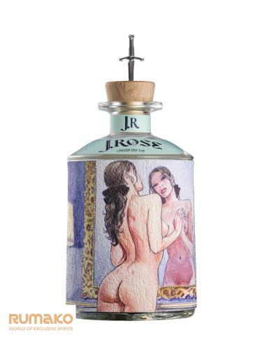 J.Rose London Dry Artisan Gin JR05 43% 0,7l v luxusnín dřevěném boxu