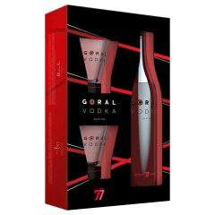 Goral Vodka Master 40 % 0,7l + 2x skleněný panák v dárkovém balení