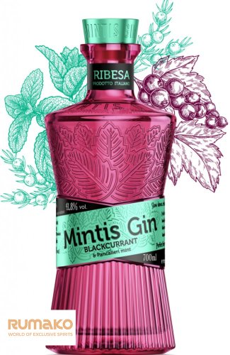 Mintis Ribesa Giftset 70cl. 41,8% v dárkové kazetě se sklenicí