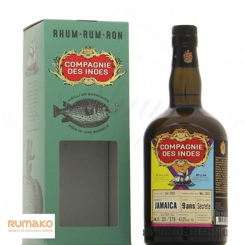 Compagnie des Indes Jamaica 9yo 43% 0,7l v dárkové krabičce