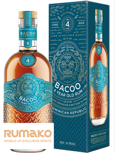 Bacoo 4 YO Rum 40% 0,7l v dárkové krabičce