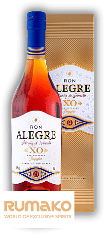 Rum Alegre Selección de Familia XO 40% 0,7l + skleničky RUMAKO jako DÁREK