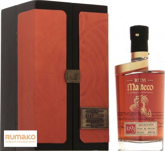 Malteco Selection 1993 Rum 40% 0,7l + Wooden GB