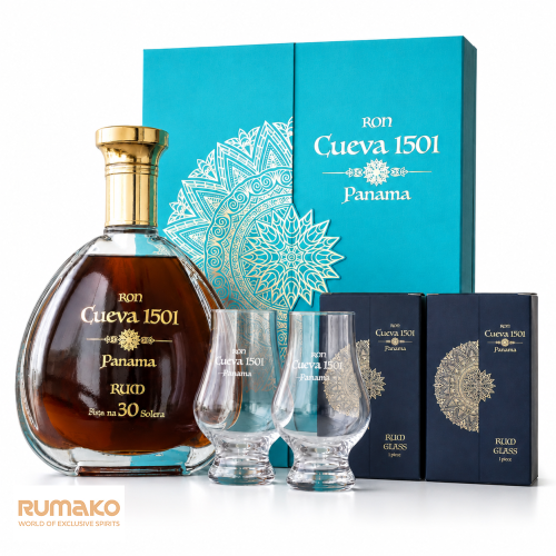 Rum Cueva 1501 30 Sistema Solera  40% 0,7l + 2 skleničky jako DÁREK