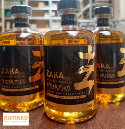 ZAKA Trinidad 13YO Japanese Whisky Wood Cask Finish - zraněná