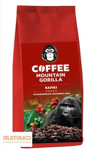 Mountain Gorilla - Rafiki 1 kg  - zrnková káva arabika a robusta na espreso